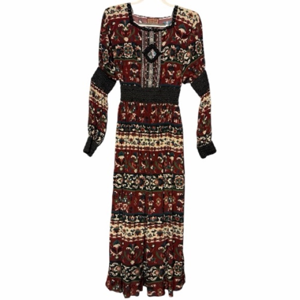 Lena Hoschek Bohemian folklore Floral Print midi Dress - Picture 2 of 8